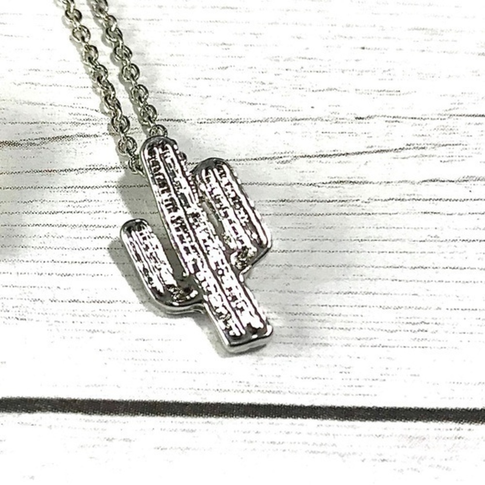 Cactus Necklace -Silver